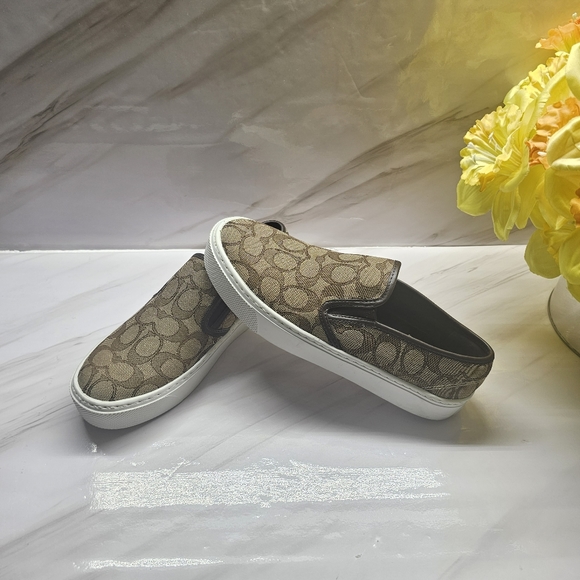 Coach Shoes - Coach slip on sneakers 7.5B brown